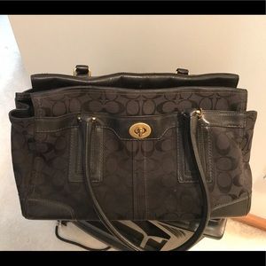 Coach top handle bag